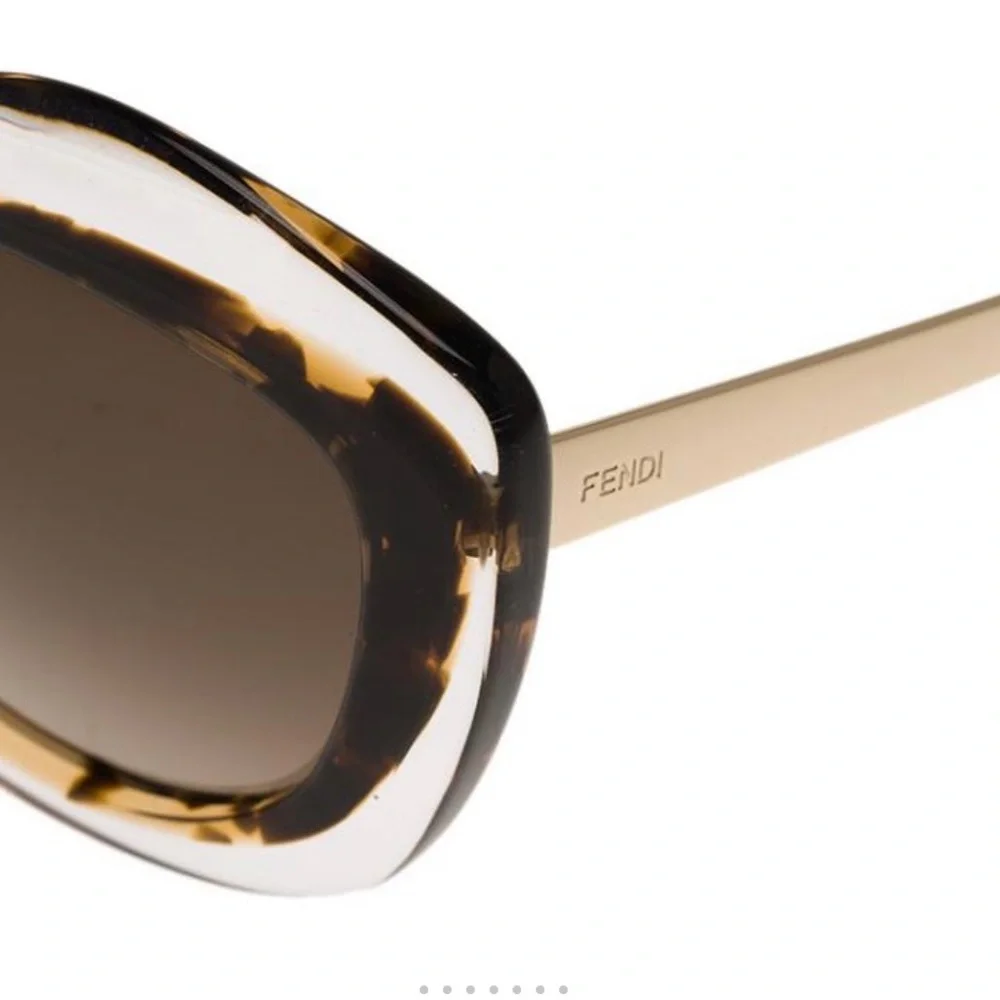 Fendi Crystal Havana Honey Gold FF 0029/S Sunglasses - Picture 4 of 5